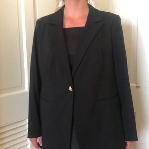 Lane Bryant classic  Black Blazer with gold buttons